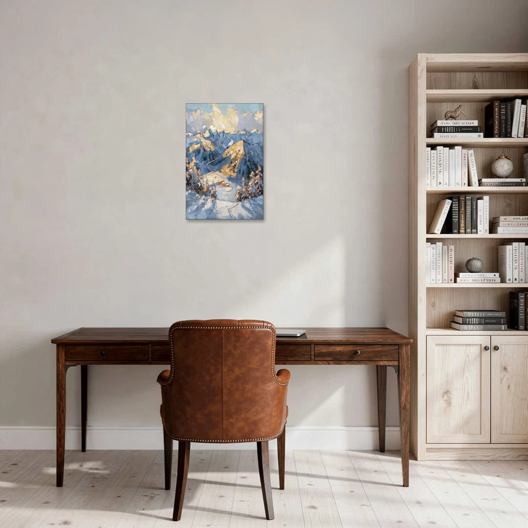 Park City Mountain Views - Canvas Wall Art - Office - 16x24