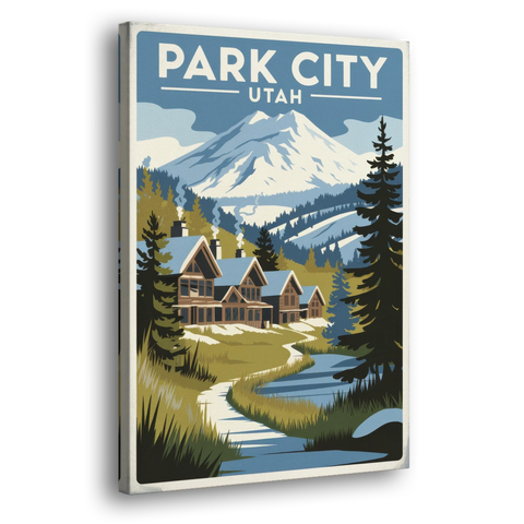 Park City Outdoor Adventure - Canvas Wall Art - Side