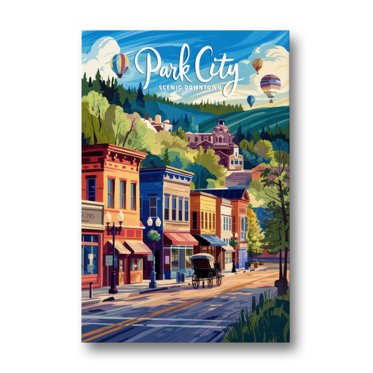 Park City Scenic Downtown - Canvas Wall Art - Front