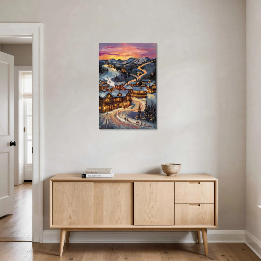 Park City Sunset Glow - Canvas Wall Art - Coffee Table - 24x36