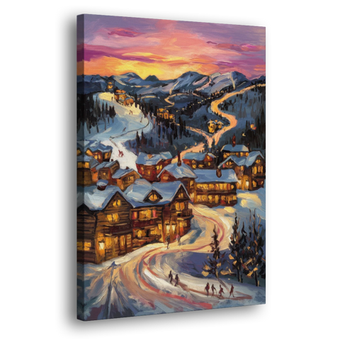 Park City Sunset Glow - Canvas Wall Art - Side