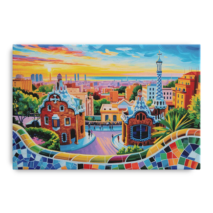 Park Guell Dreams Front - Canvas Wall Art