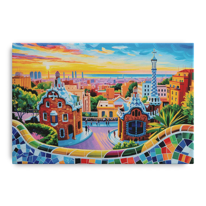 Park Guell Dreams Front - Canvas Wall Art