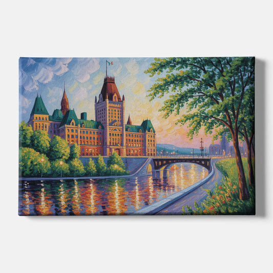 Parliament Building Quebec - Canvas Wall Art