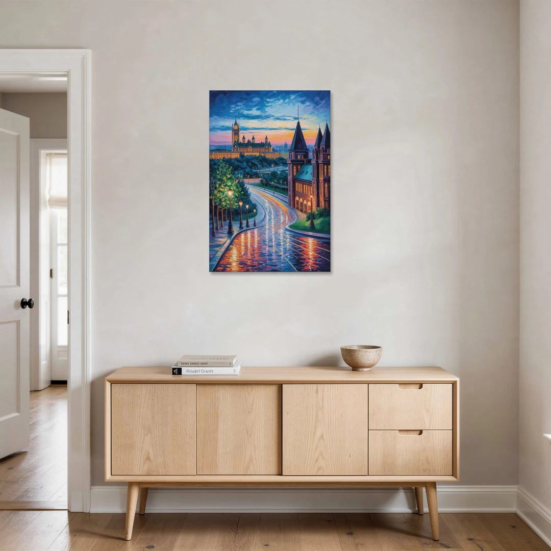 Parliament Hill Twilight - Canvas Wall Art - Coffee Table - 24x36