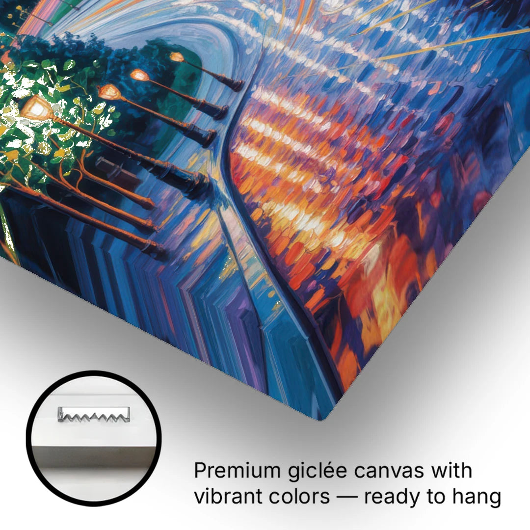 Parliament Hill Twilight - Canvas Wall Art - Gallery Wrap Corner