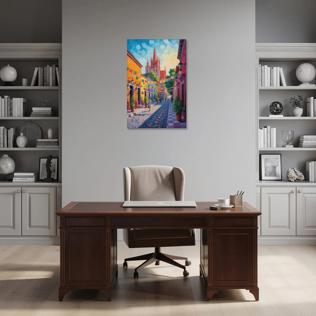 Parroquia de San Miguel - Canvas Wall Art - Office - 24x36