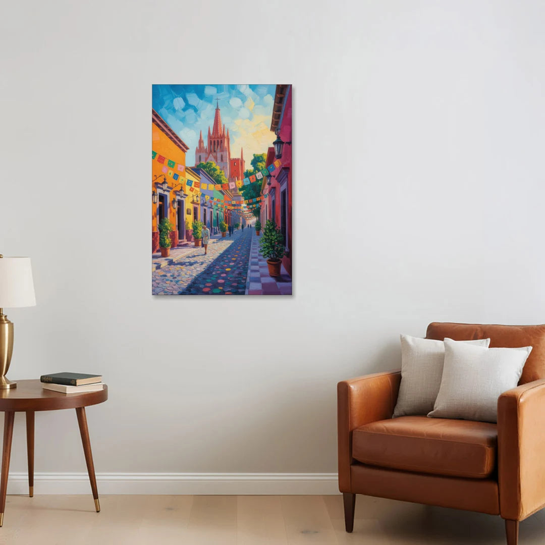 Parroquia de San Miguel - Canvas Wall Art - Sofa - 24x36