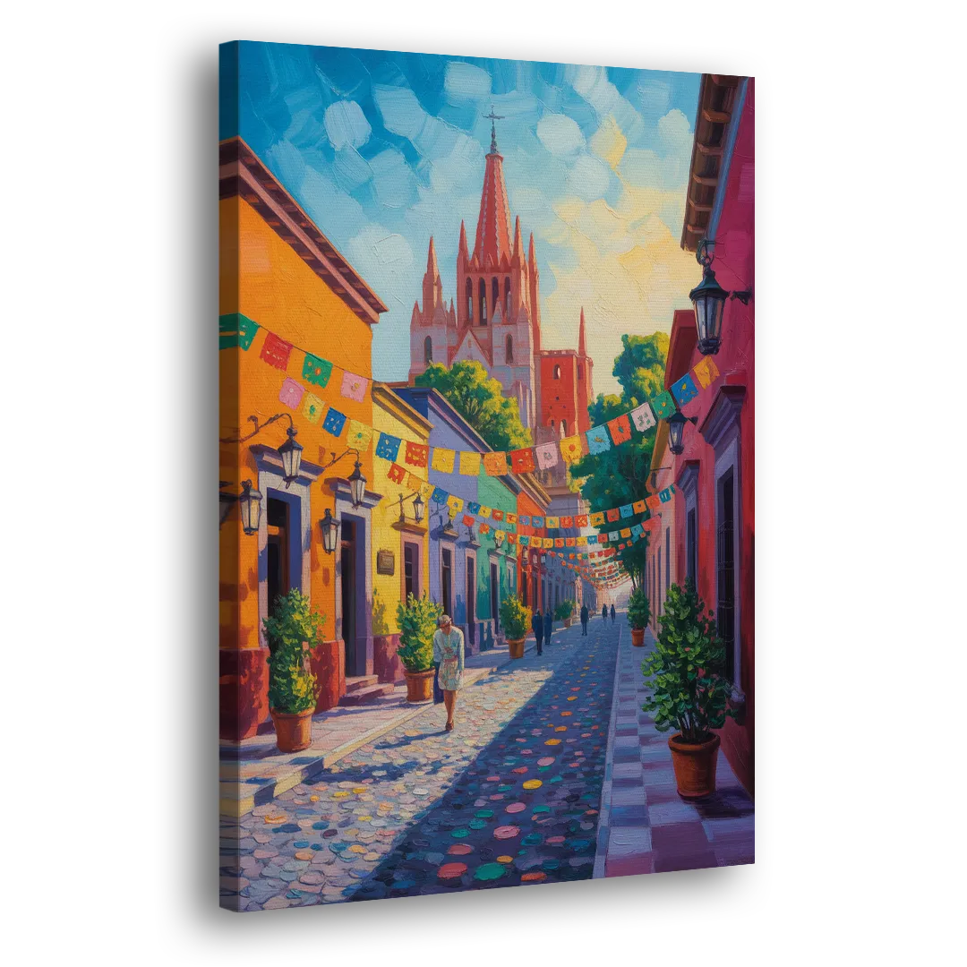 Parroquia de San Miguel Side - Canvas Wall Art