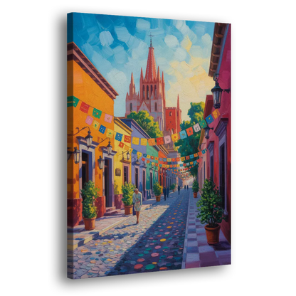 Parroquia de San Miguel Side - Canvas Wall Art