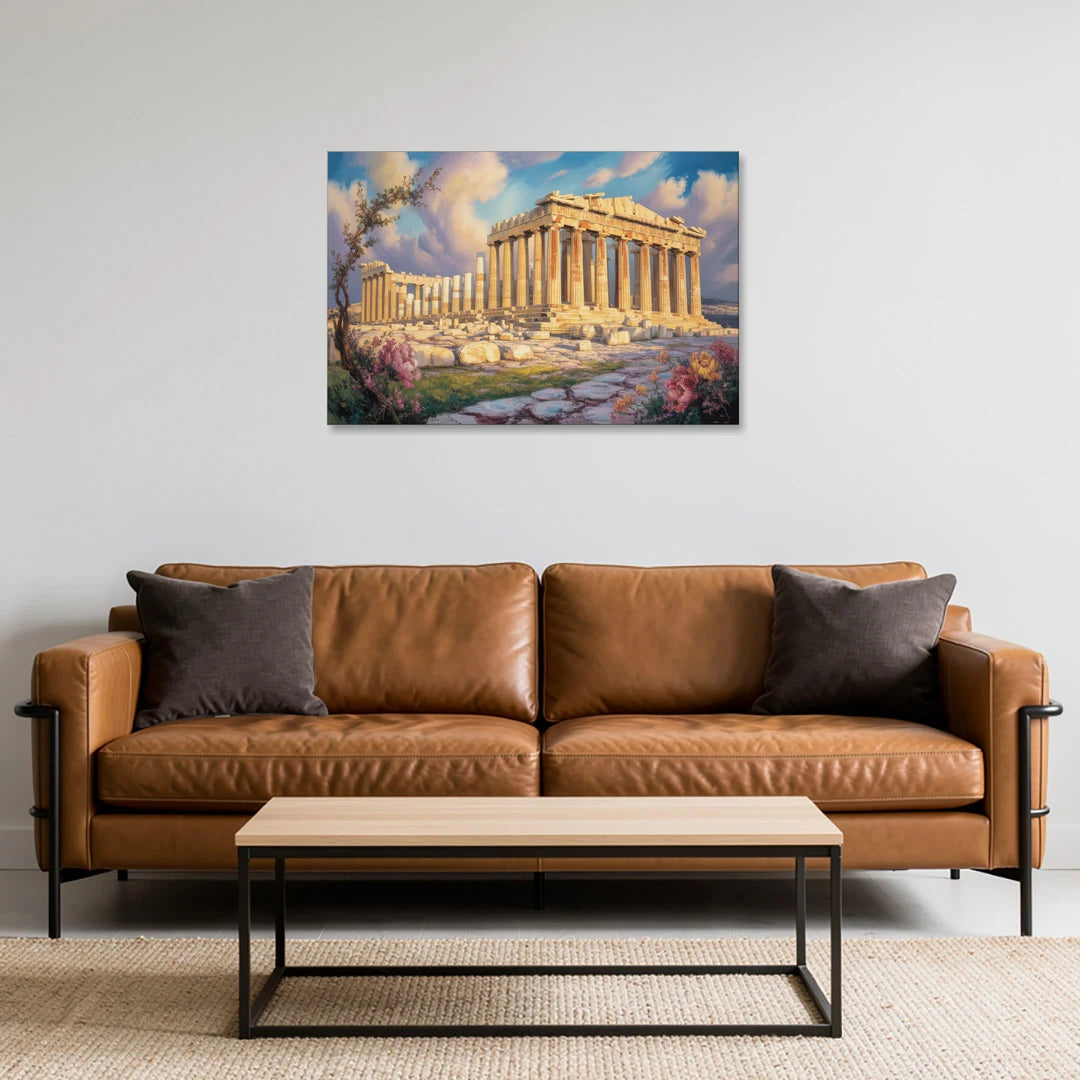 Parthenon Glory - Canvas Wall Art - Sofa - 36x24