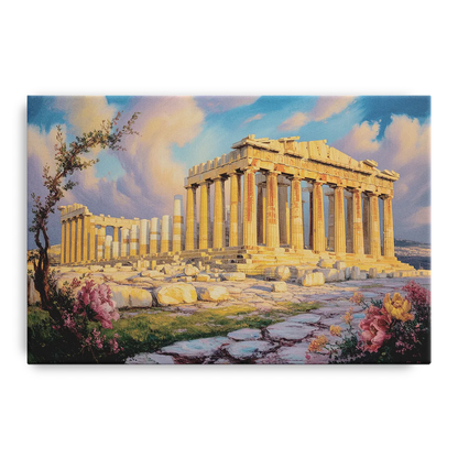 Parthenon Glory Front - Canvas Wall Art
