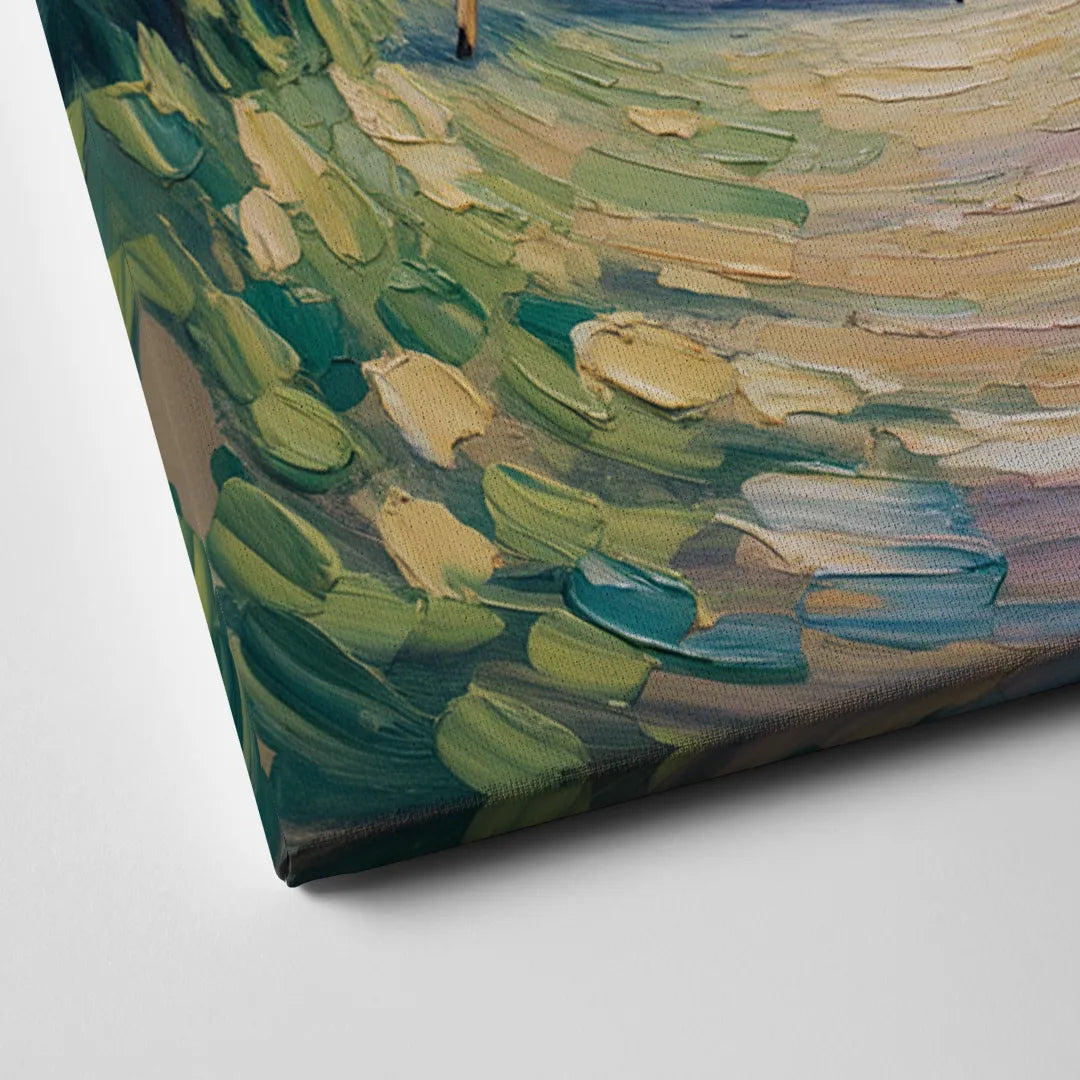 Pastoral Deer Family Canvas Close Up