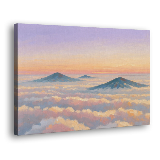 Peaceful Wall Art for Bedroom Twilight Summits - Canvas Wall Art - Side