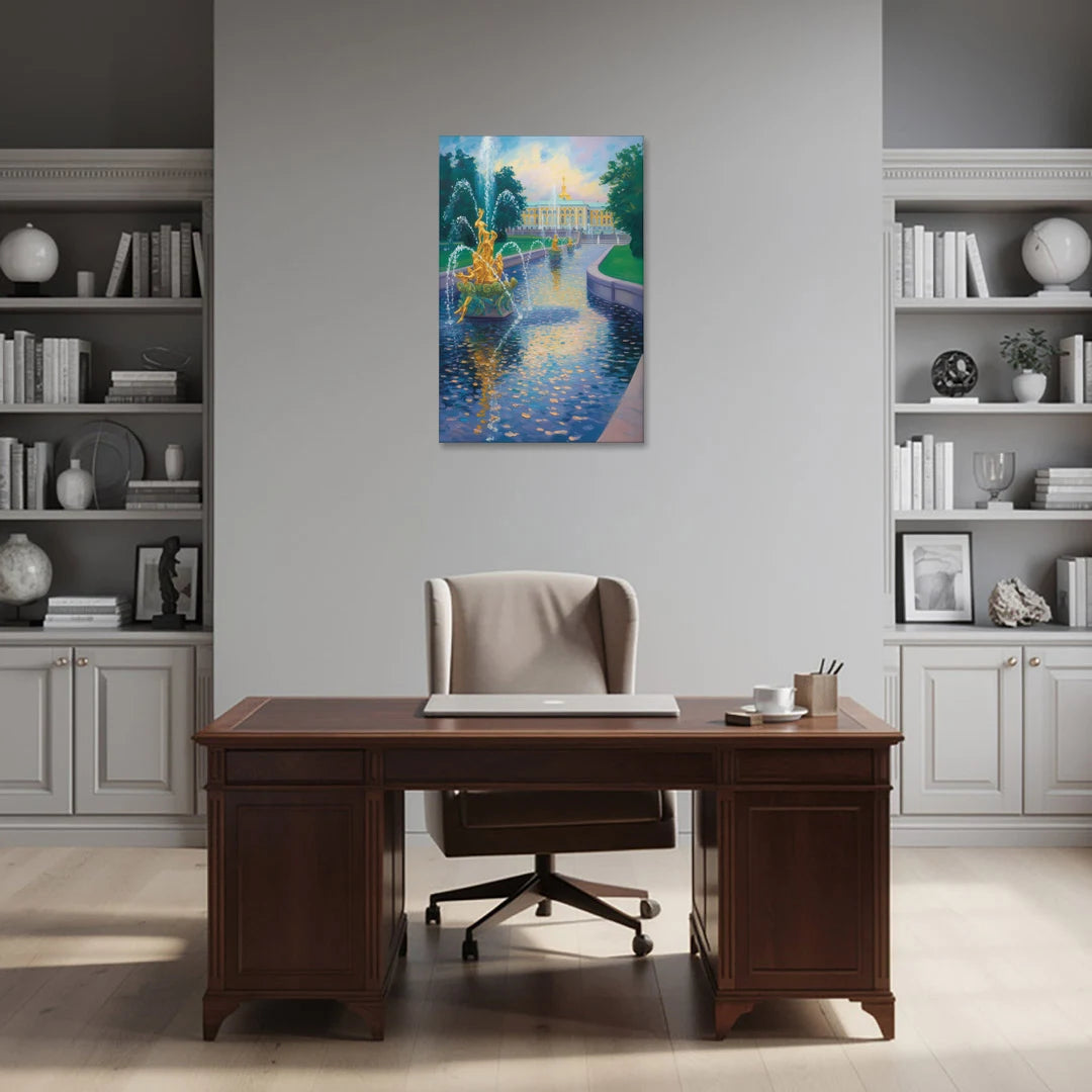 Peterhof Grandeur - Canvas Wall Art - Office - 24x36