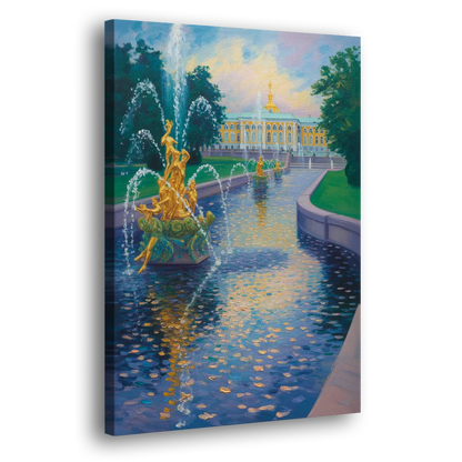 Peterhof Grandeur Side - Canvas Wall Art
