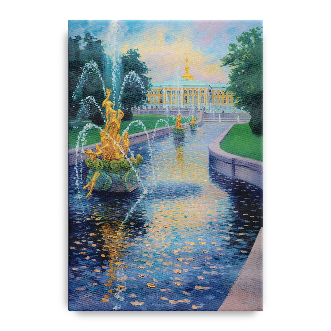 Peterhof Grandeur Front - Canvas Wall Art