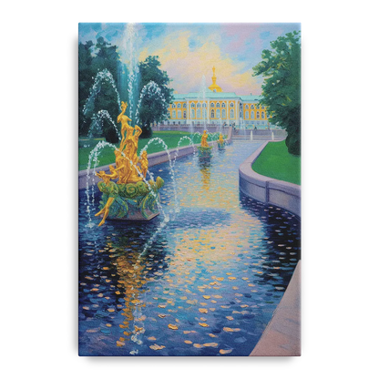 Peterhof Grandeur Front - Canvas Wall Art