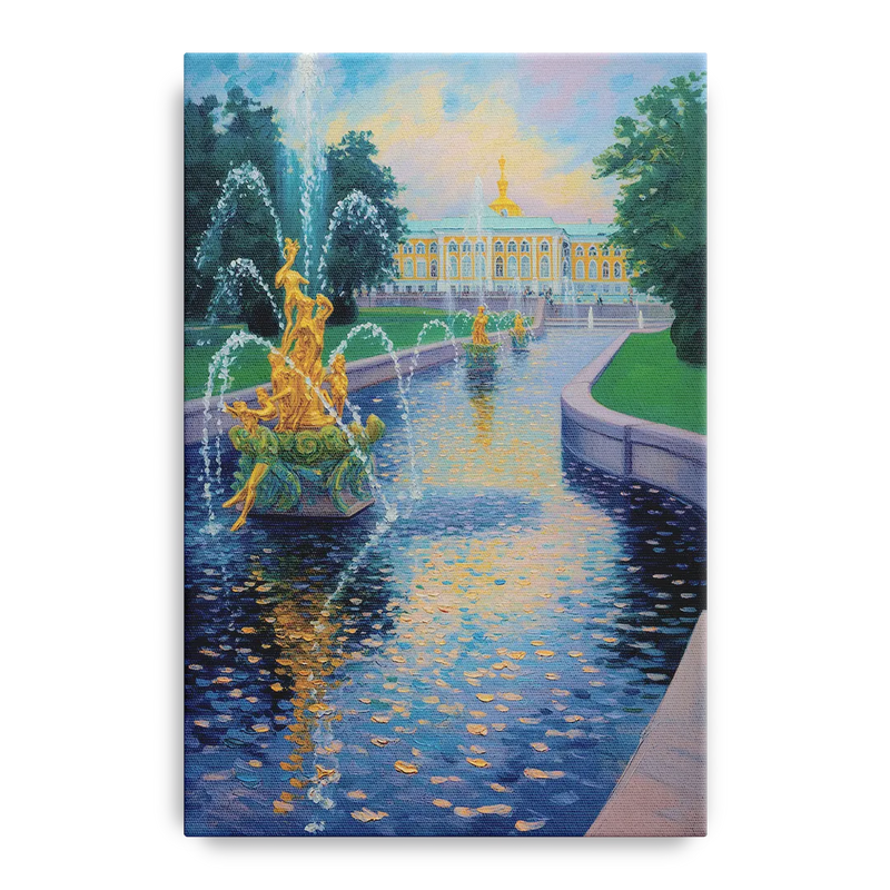 Peterhof Grandeur Front - Canvas Wall Art