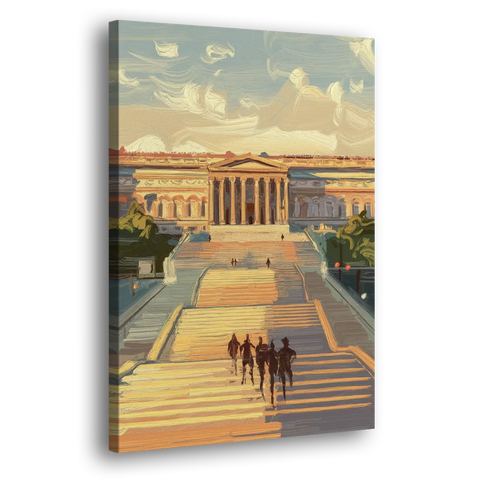 Philadelphia Art Museum Steps - Canvas Wall Art