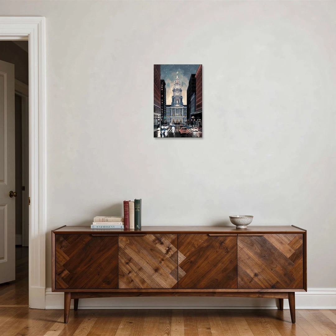 Philadelphia City Hall - Canvas Wall Art - Coffee Table - 16x24