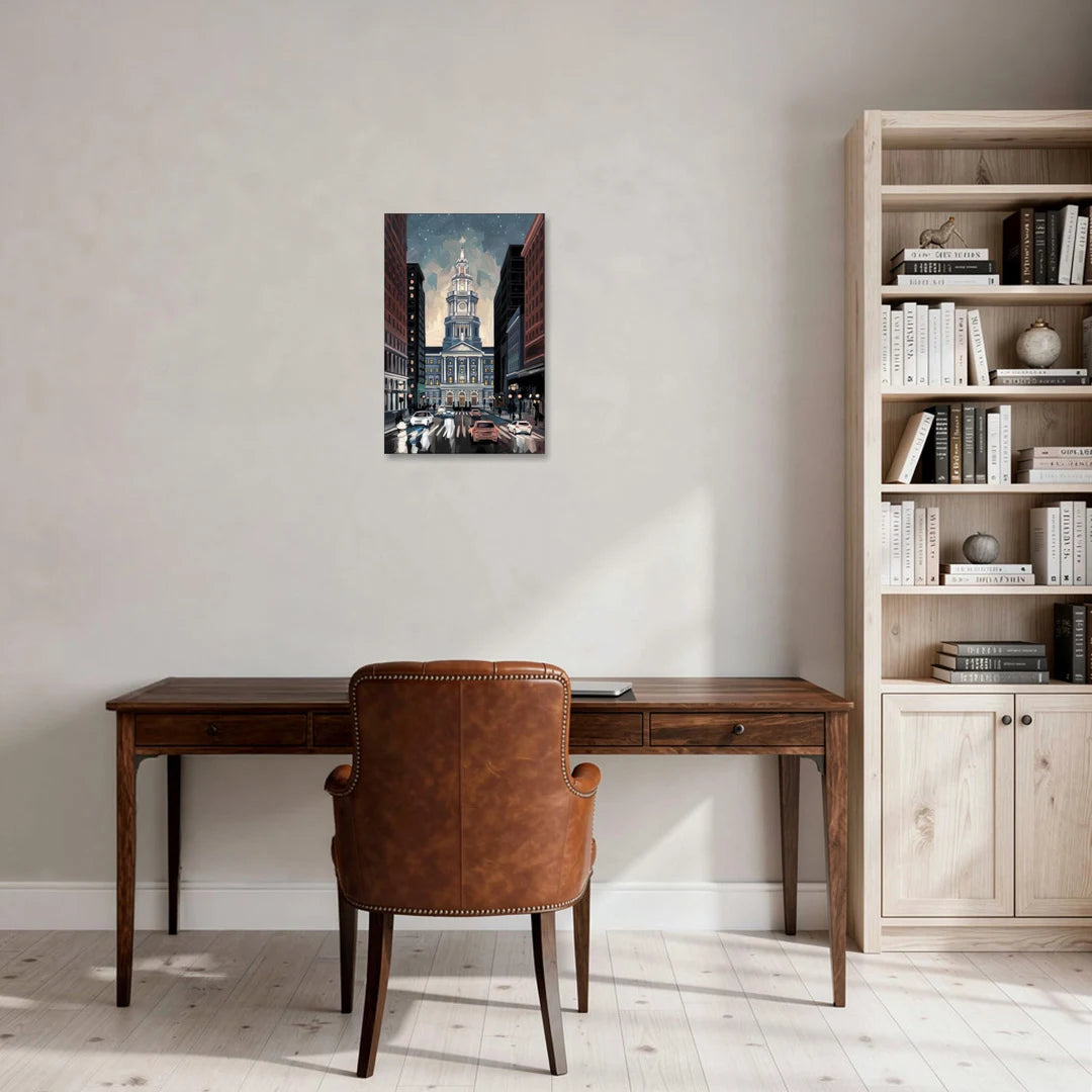 Philadelphia City Hall - Canvas Wall Art - Office - 16x24
