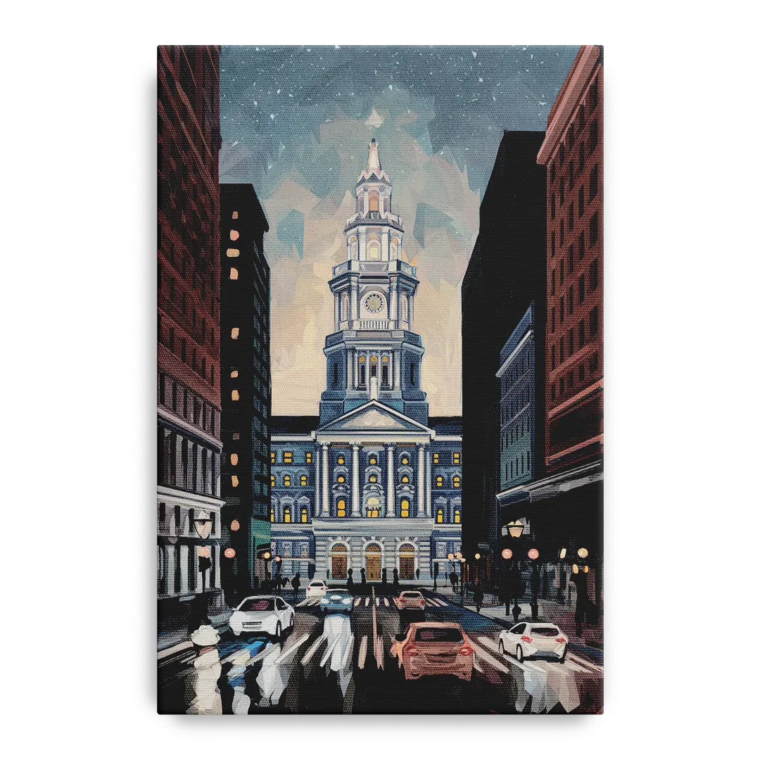 Philadelphia City Hall Front - Canvas Wall Art