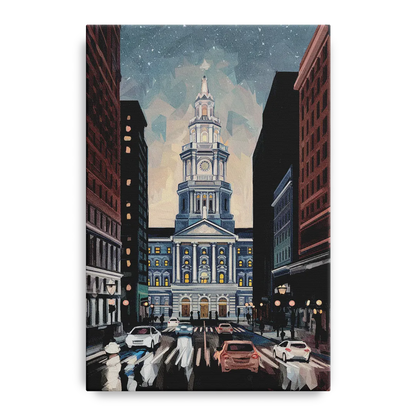Philadelphia City Hall Front - Canvas Wall Art