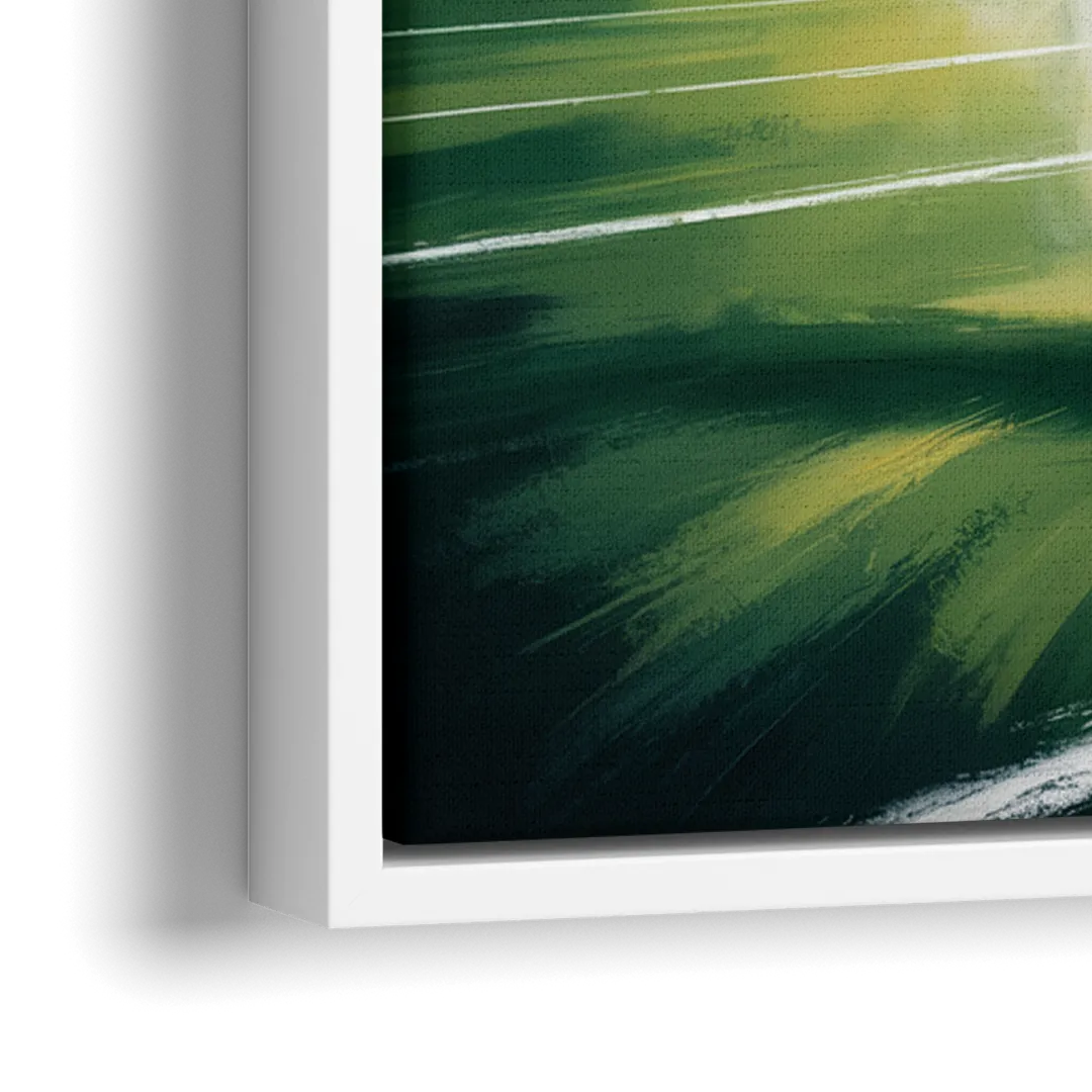 Philadelphia Eagles Symbolic Composition Painting - Close-Up White Frame Canvas
