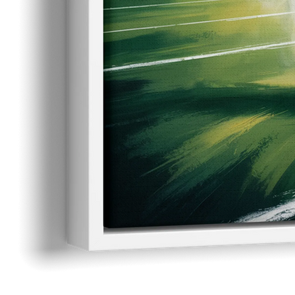 Philadelphia Eagles Symbolic Composition Painting - Close-Up White Frame Canvas