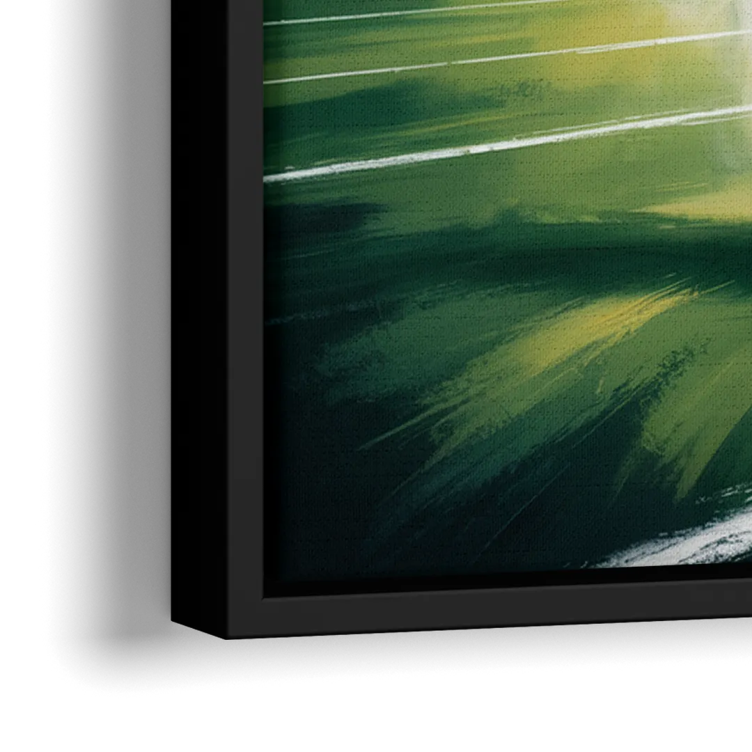 Philadelphia Eagles Symbolic Composition Painting - Close-Up Black Frame Canvas