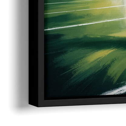 Philadelphia Eagles Symbolic Composition Painting - Close-Up Black Frame Canvas