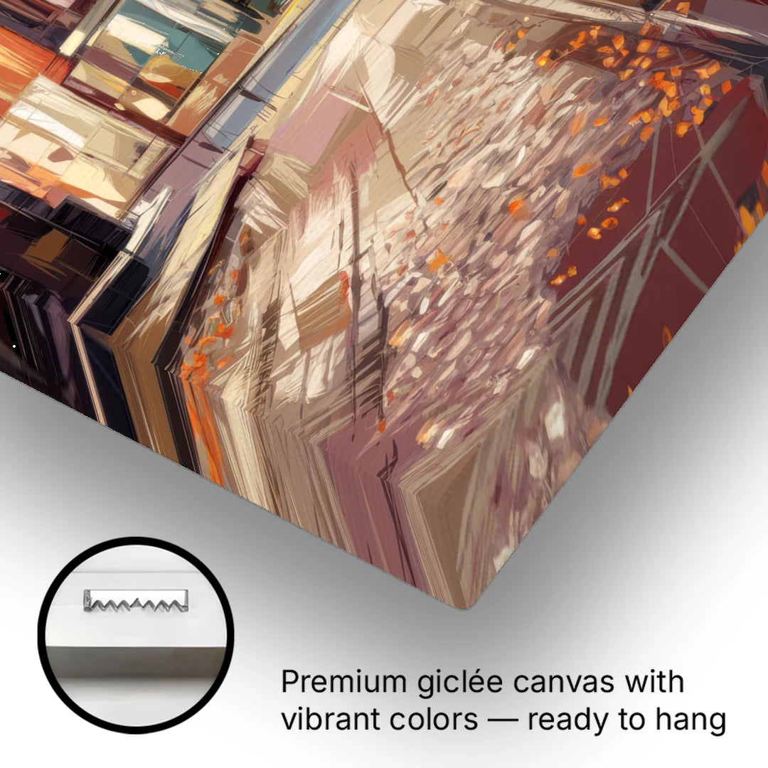 Philadelphia Historic District - Canvas Wall Art - Gallery Wrap Corner