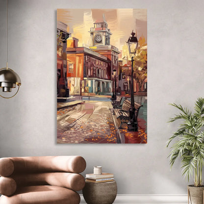 Philadelphia Historic District Sitting Room - Canvas Wall Art