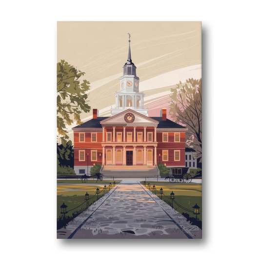 Philadelphia Independence Hall - Canvas Wall Art - Front
