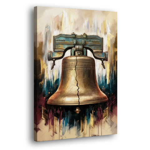 Philadelphia Liberty Bell - Canvas Wall Art - Side