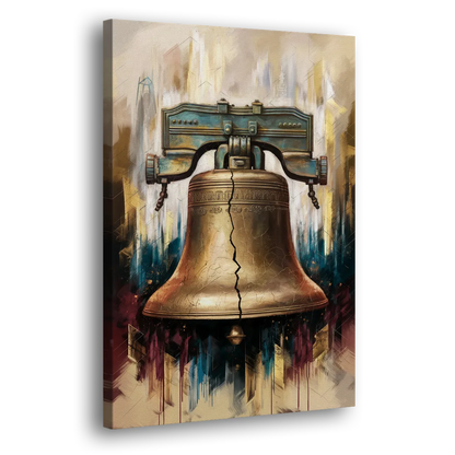 Philadelphia Liberty Bell Side - Canvas Wall Art