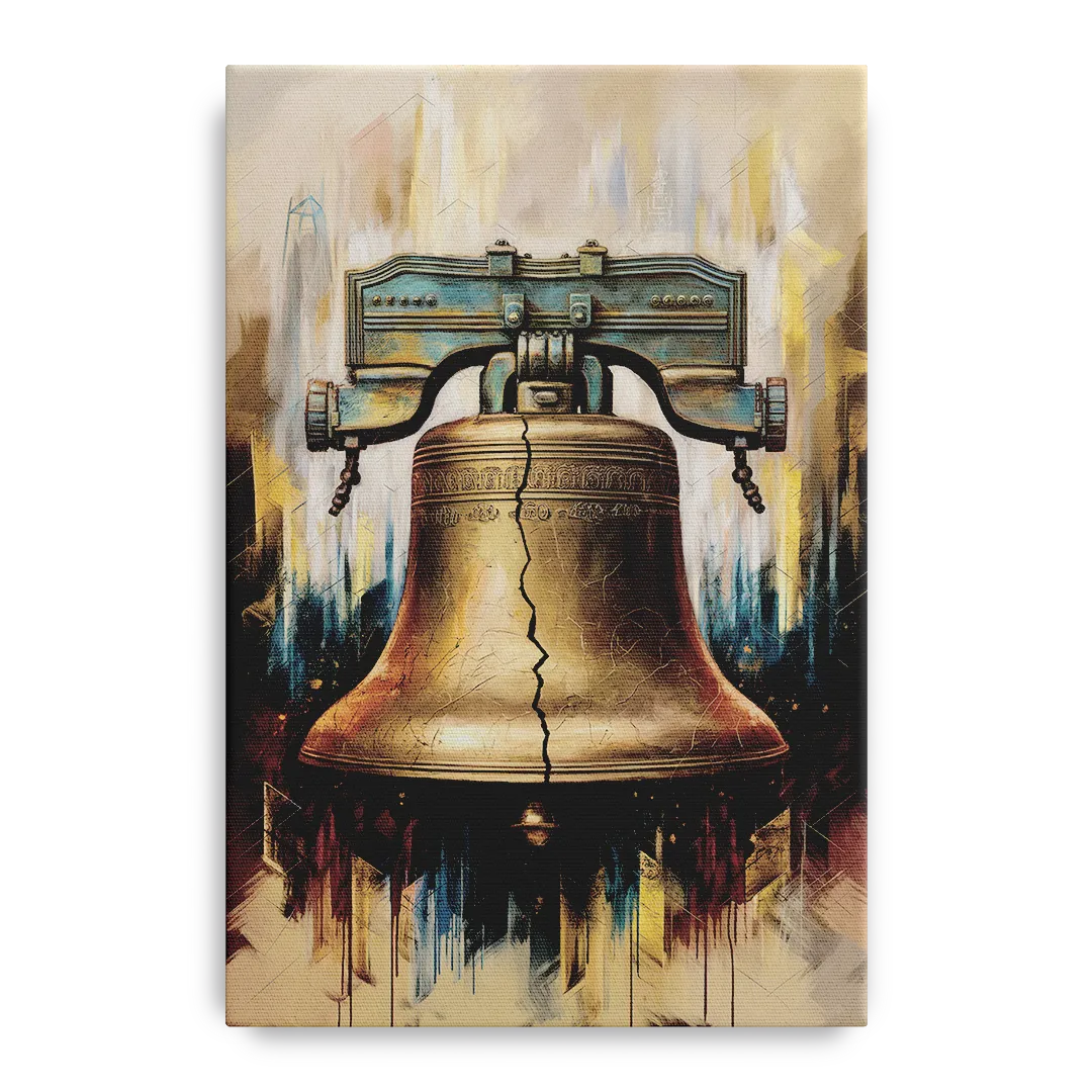 Philadelphia Liberty Bell Front - Canvas Wall Art