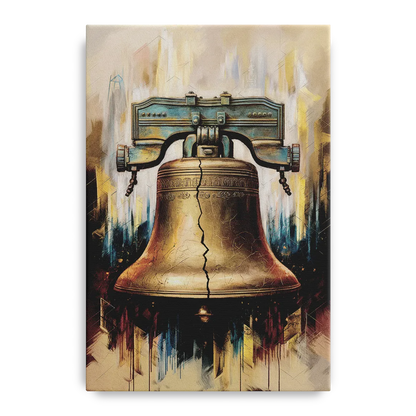 Philadelphia Liberty Bell Front - Canvas Wall Art