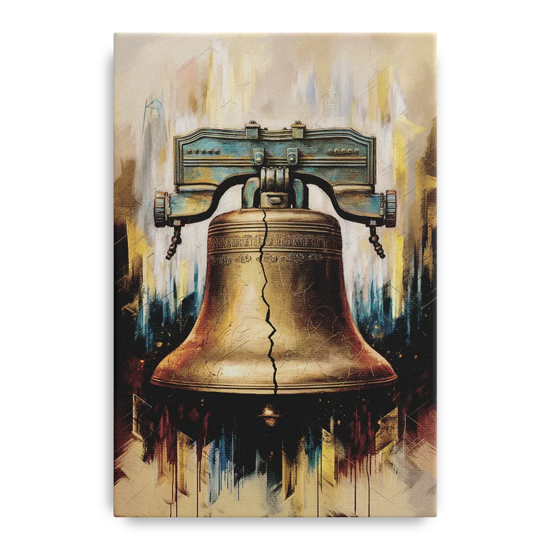 Philadelphia Liberty Bell Front - Canvas Wall Art