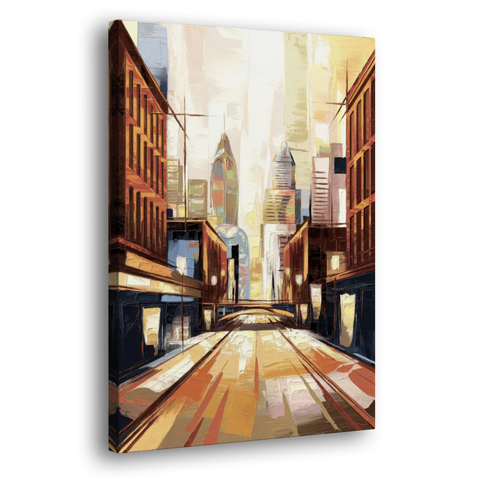 Philadelphia Market Street - Canvas Wall Art - Side