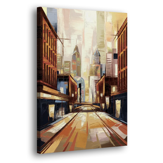Philadelphia Market Street Side - Canvas Wall Art
