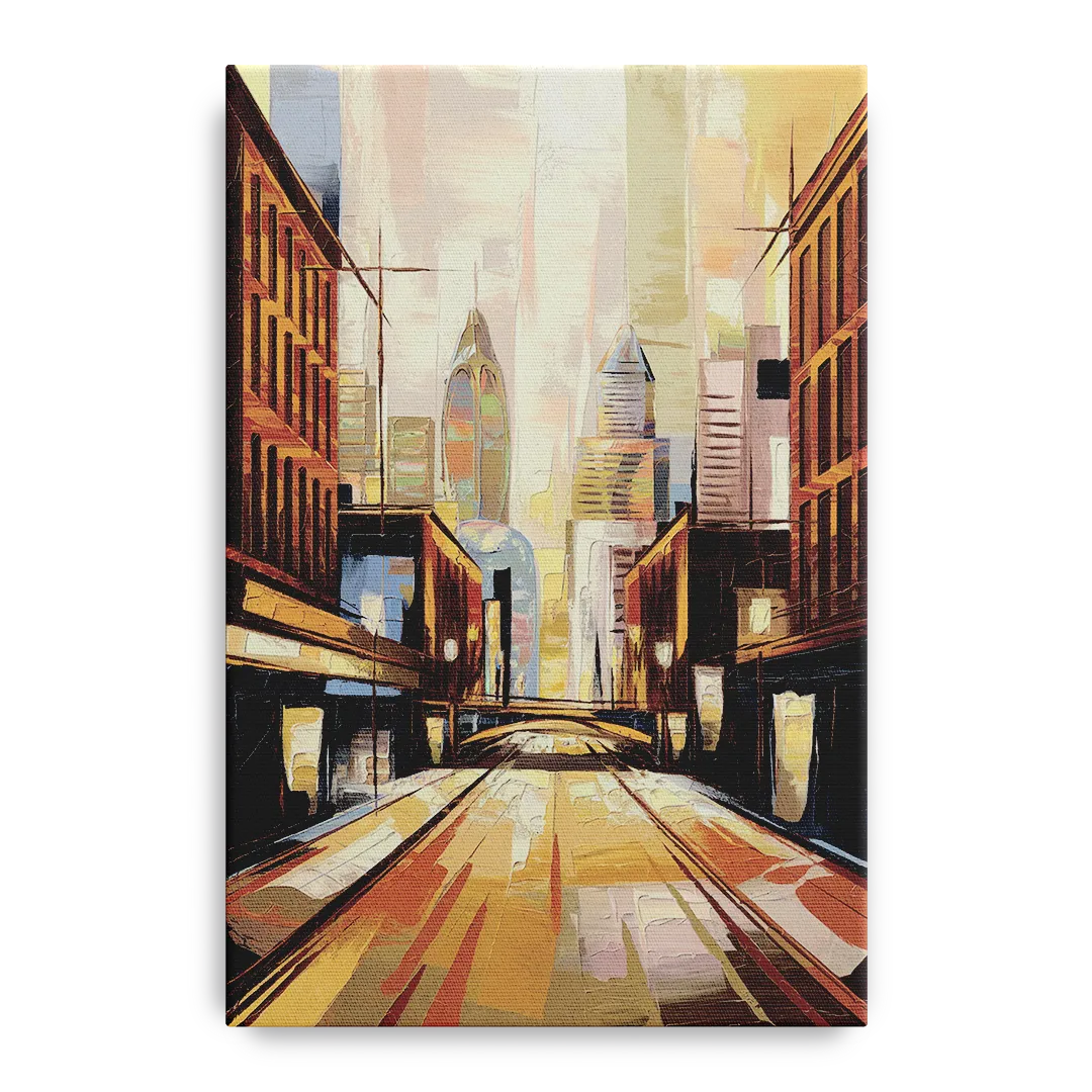 Philadelphia Market Street Front - Canvas Wall Art