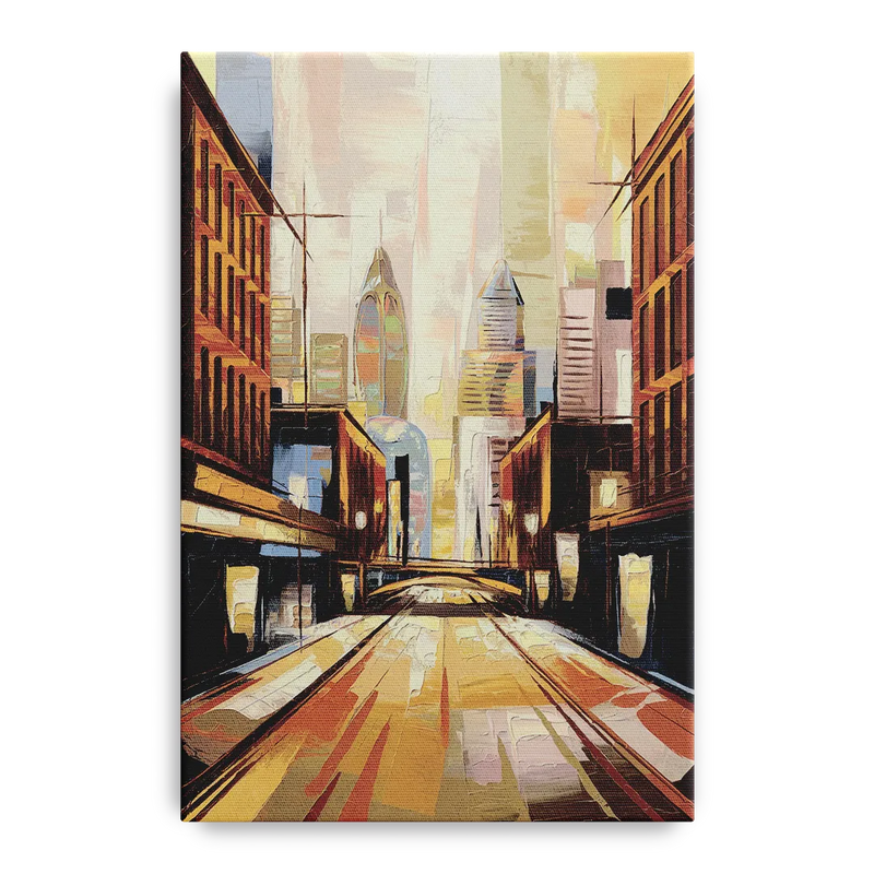 Philadelphia Market Street Front - Canvas Wall Art