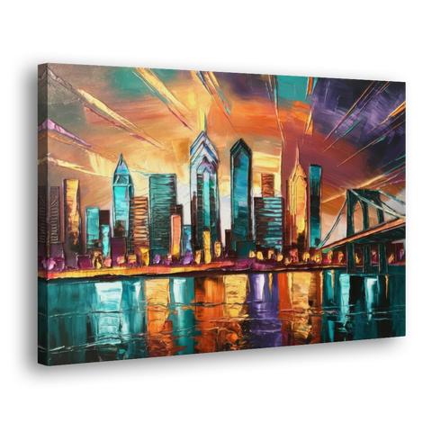 Philadelphia Mural Art - Canvas Wall Art - Side