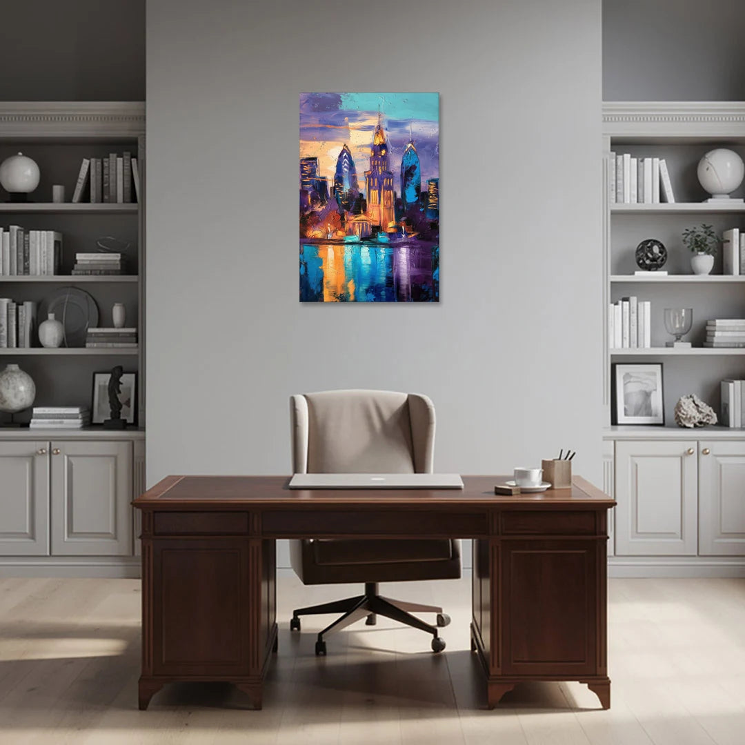 Philadelphia Old City - Canvas Wall Art - Office - 24x36