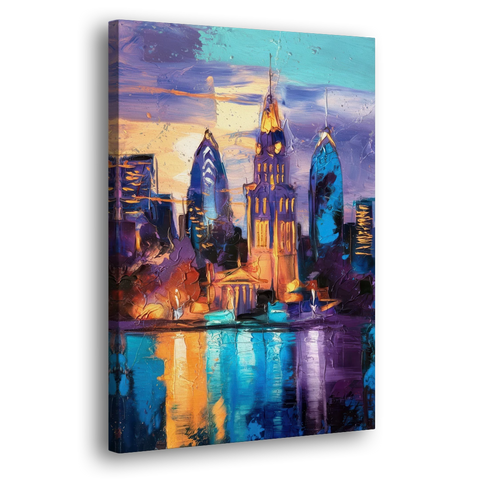 Philadelphia Old City - Canvas Wall Art - Side