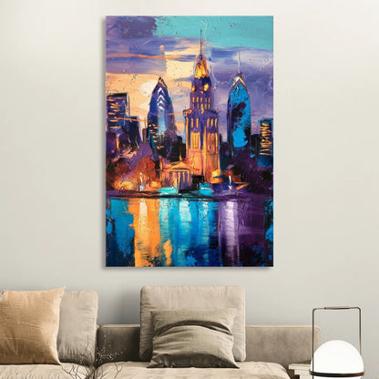Philadelphia Old City Sitting Room - Canvas Wall Art