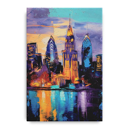 Philadelphia Old City Front - Canvas Wall Art