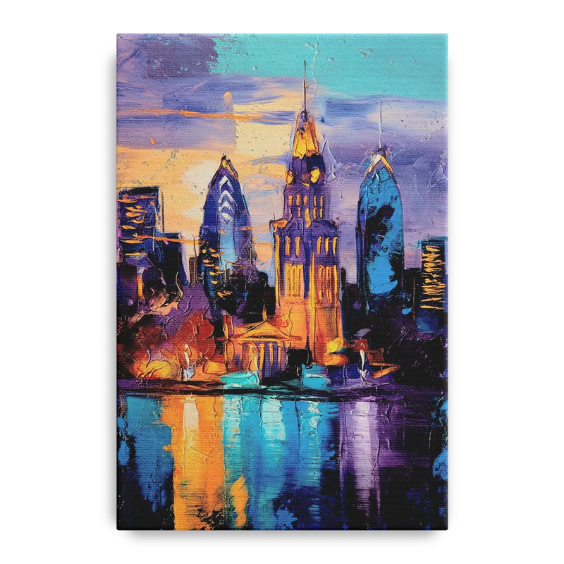 Philadelphia Old City Front - Canvas Wall Art